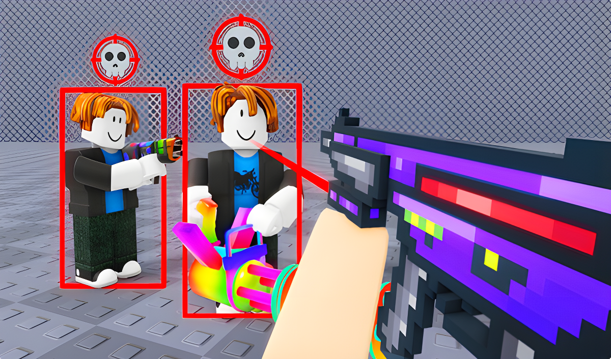Obby: Aimbot Arena Shooter cover art