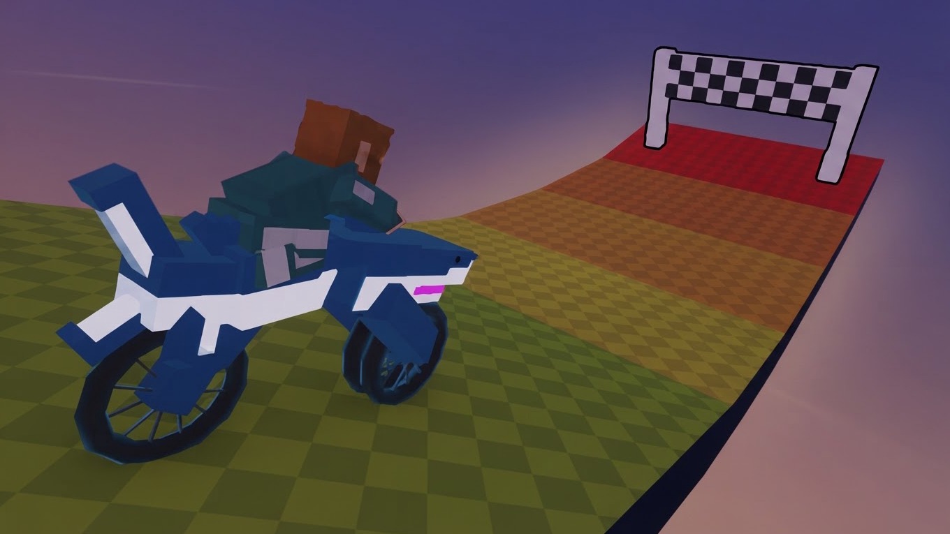Imagen de portada de Obby, but on a Bike