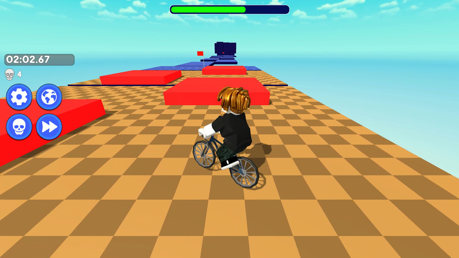 Obby but You're on a Bike: Screenshot 1