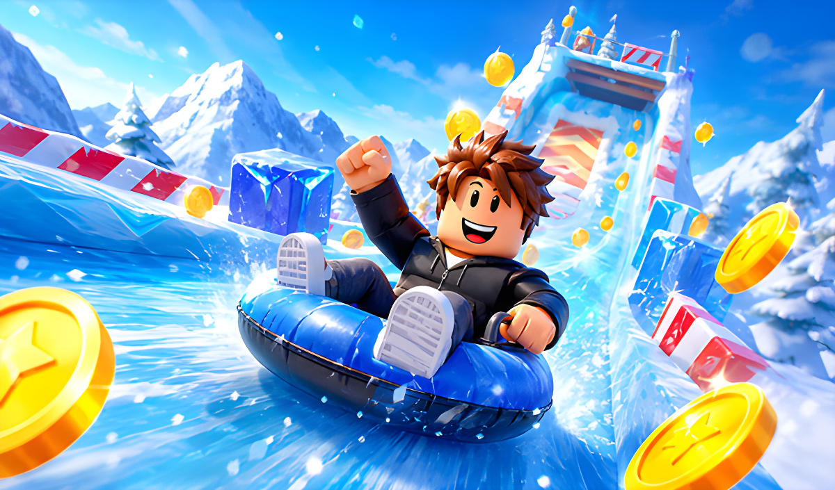 Obby: Ice Slide +1 Speed