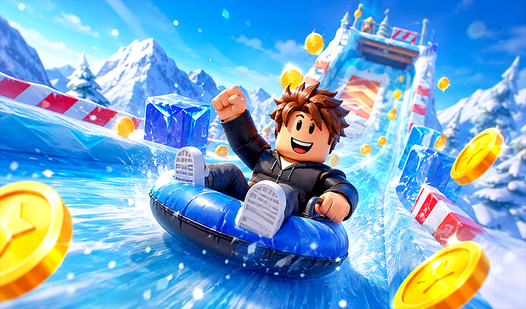 Obby: Ice Slide +1 Speed