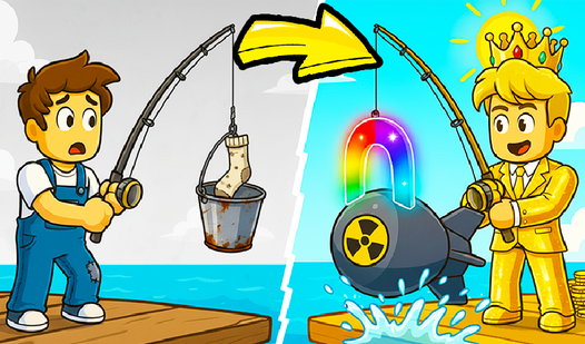 Obby: Magnetic fishing. The Island Tycoon