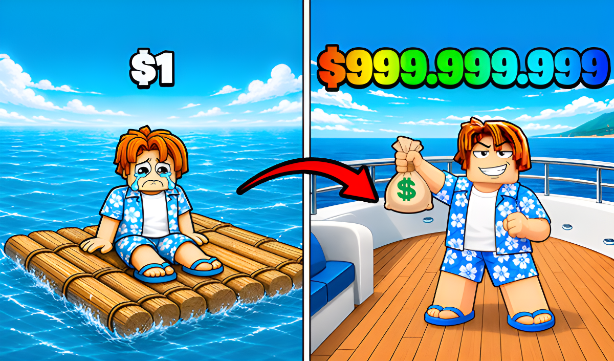 Copertina di Obby: Raft Tycoon. Ocean of Money!