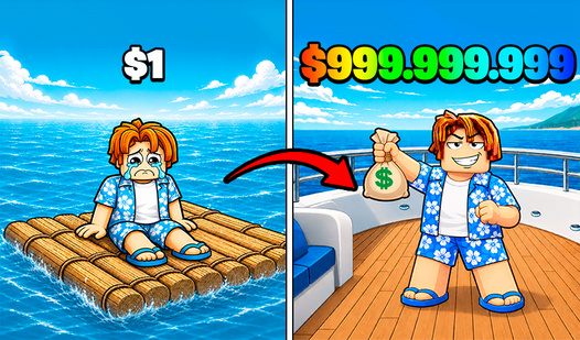 Obby: Raft Tycoon. Ocean of Money!