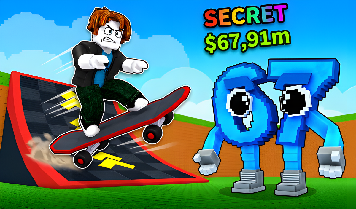 Obby: Skateboard tricks for Brainrots!