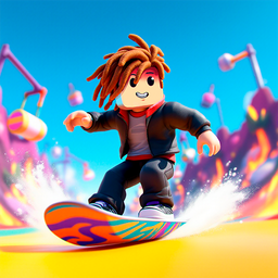 Obby Snowboard Parkour