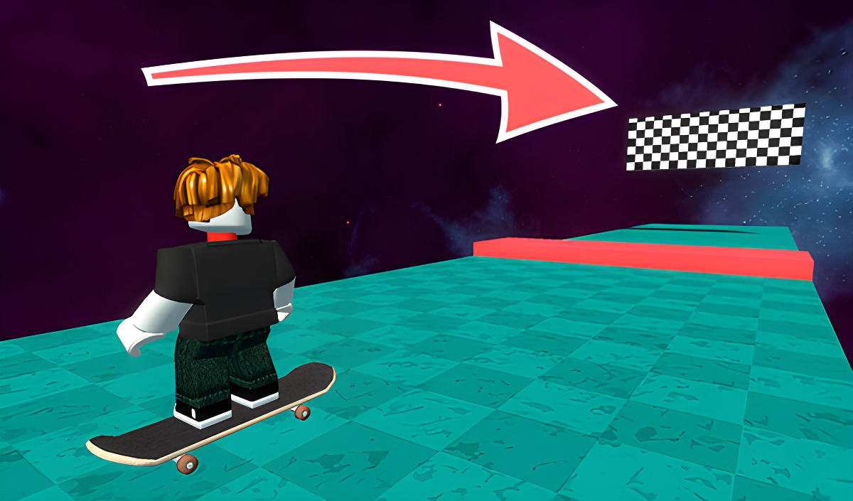 Arte da capa de Obby: space skateboard