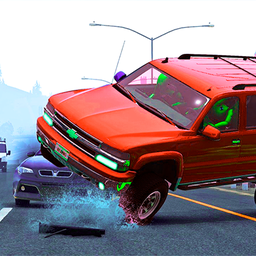 Online Car Destruction In A Big City
