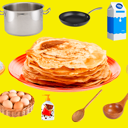 Pancakes - cooking food for children ASMR