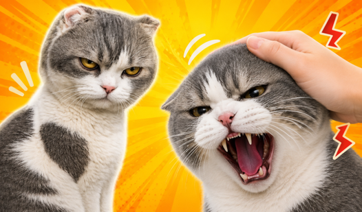 Pet the Cat! Watch Out, It Bites!