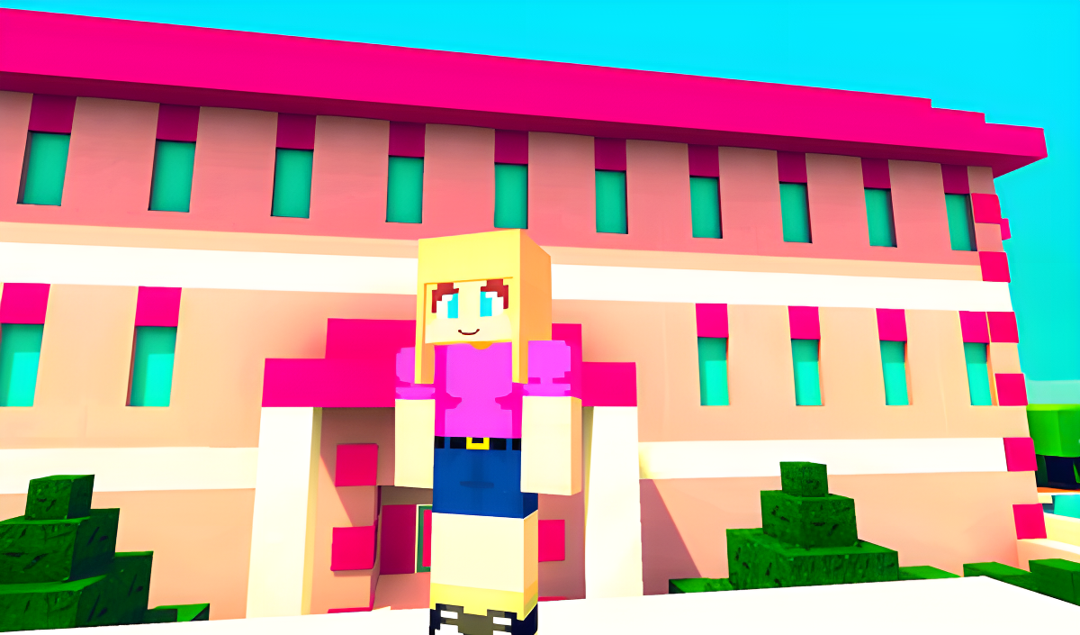 Pink Barbie Dollhouse cover art