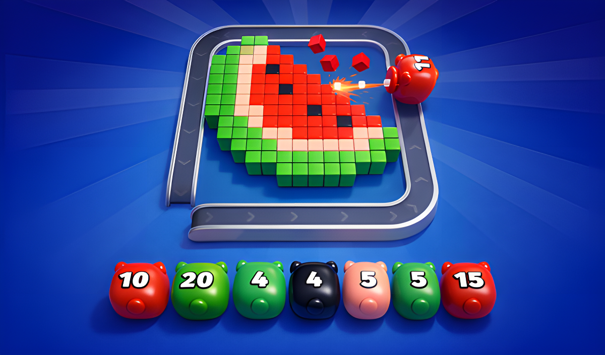 Pixel Flow: Color Blast