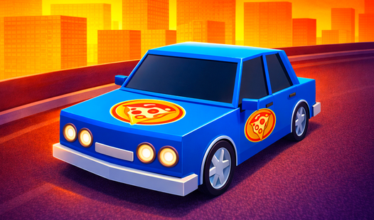 Pizza Delivery Simulator: By car