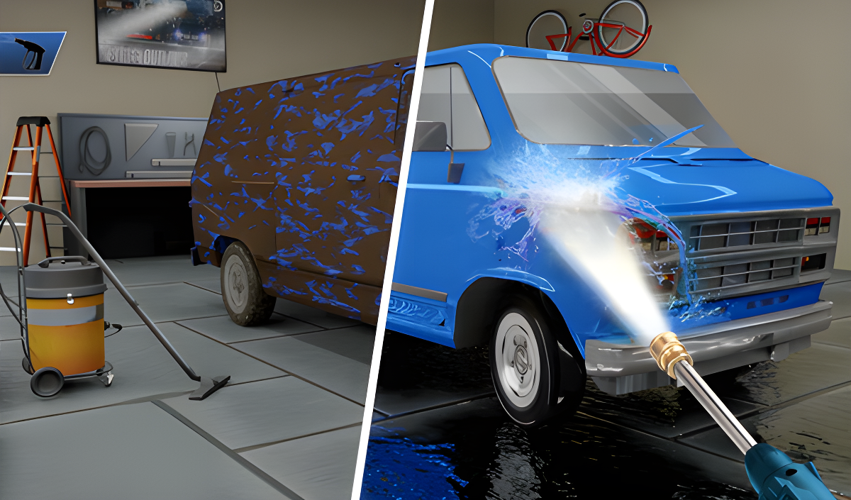 Arte da capa de PowerWash: washer simulator