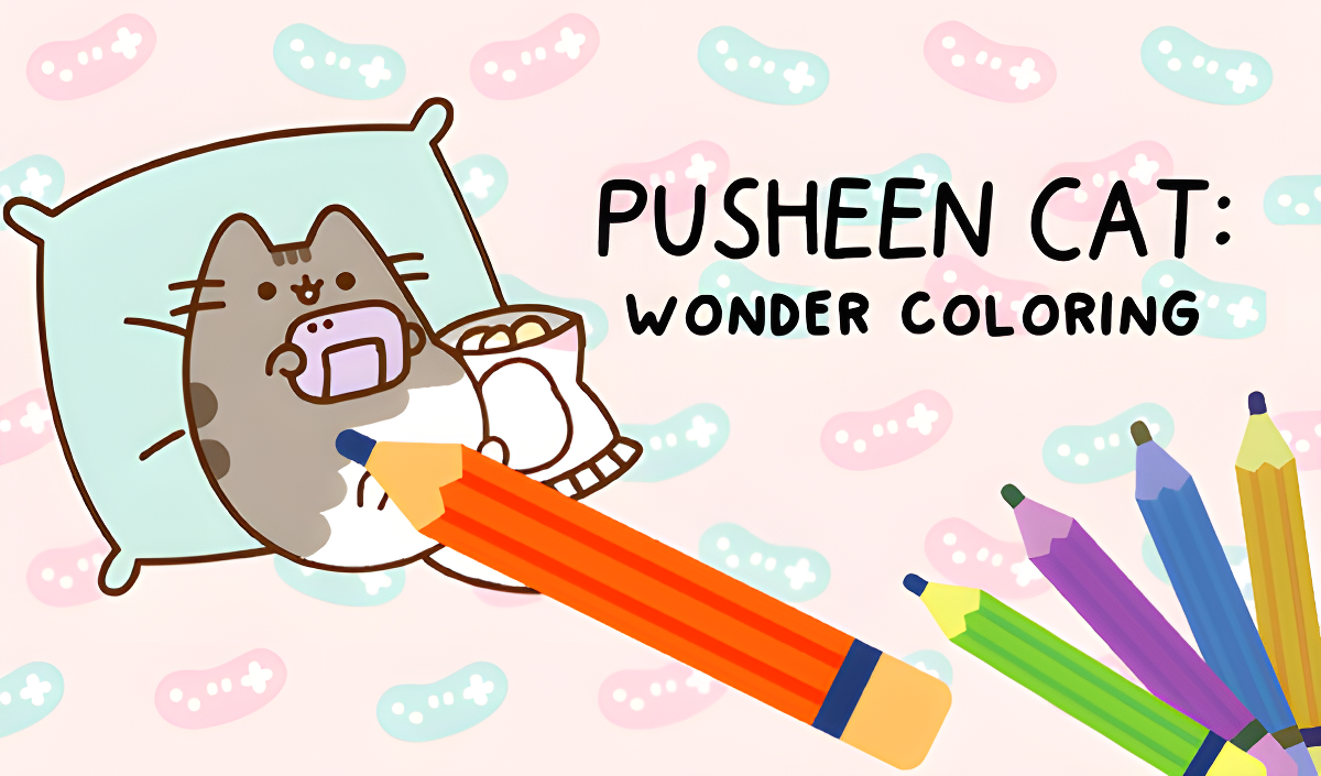 Pusheen Cat: Wonder Coloring cover art