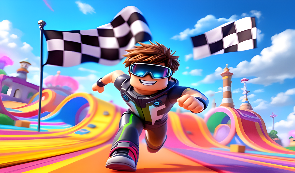 Imagen de portada de Rainbow Obby Parkour: 4 Modes