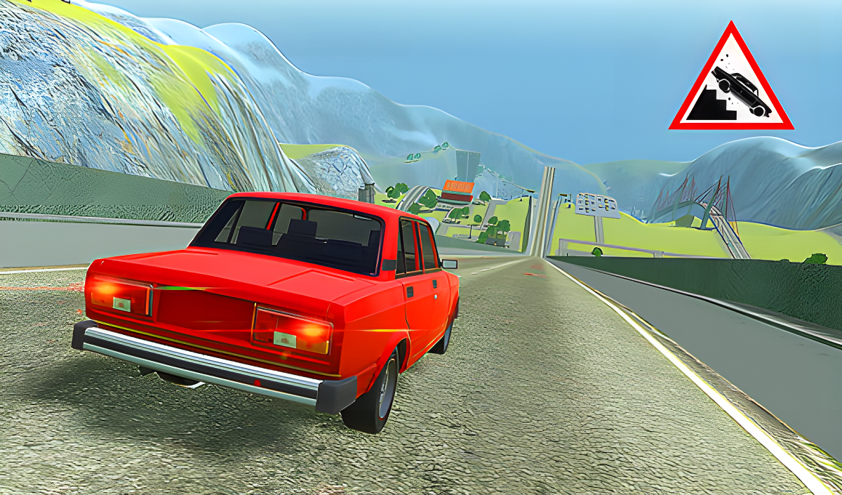 Ramp Jump Car Crash