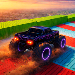 Ramp Stunt Monster Car