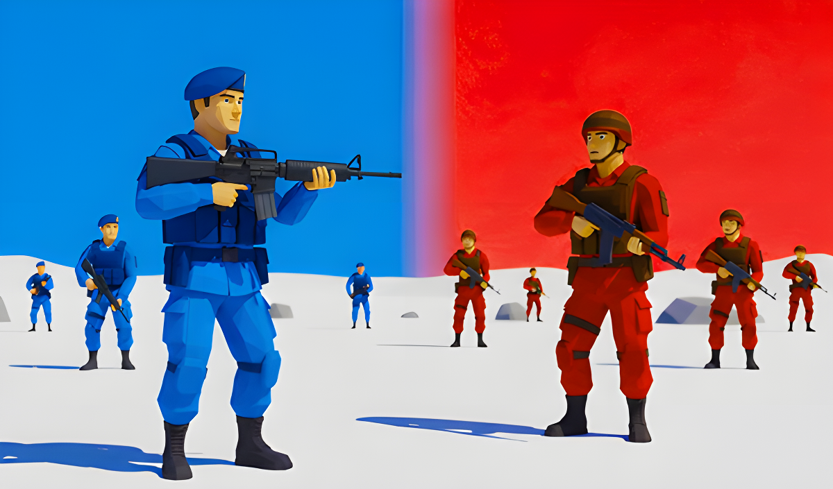 Red - Blue Leader