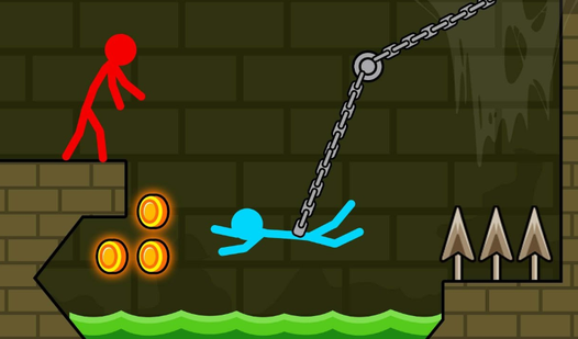 Red and Blue Stick: fire and water 2