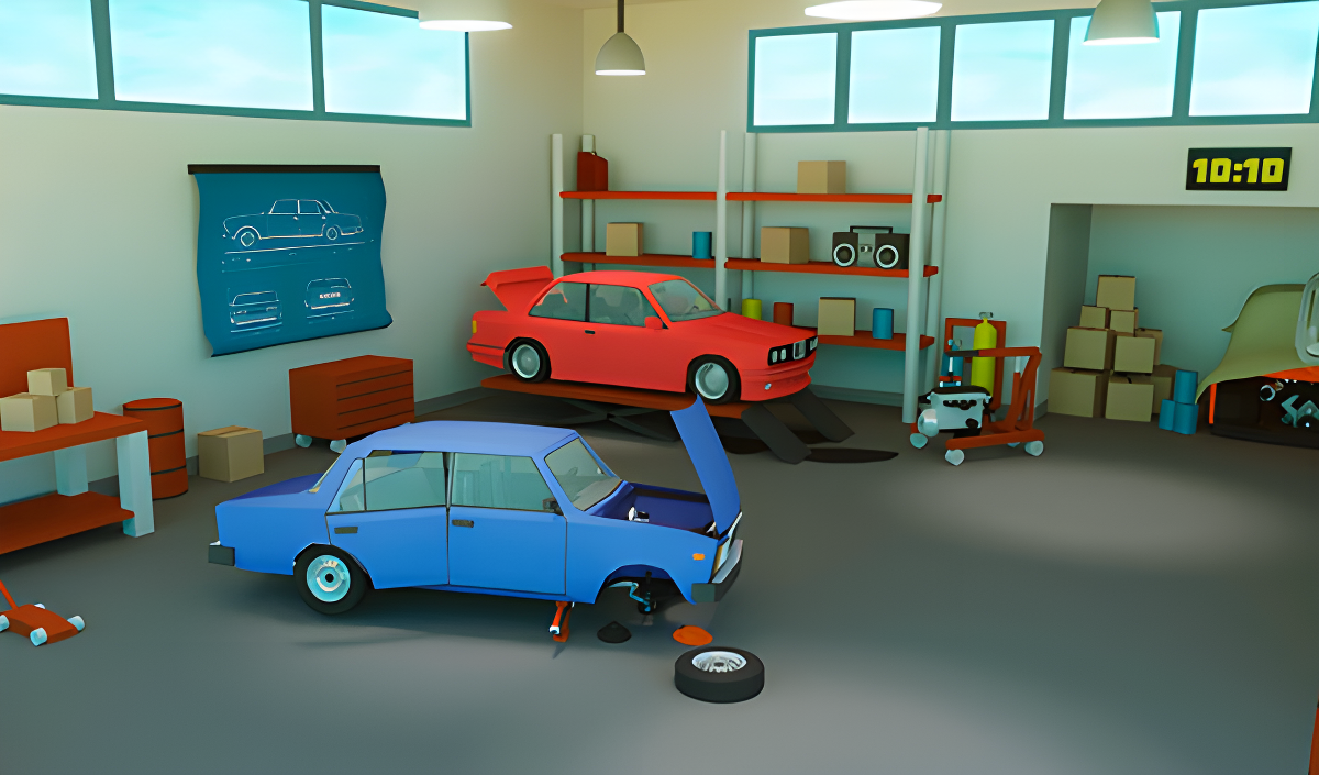 Imagen de portada de Retro Garage - Car Mechanic