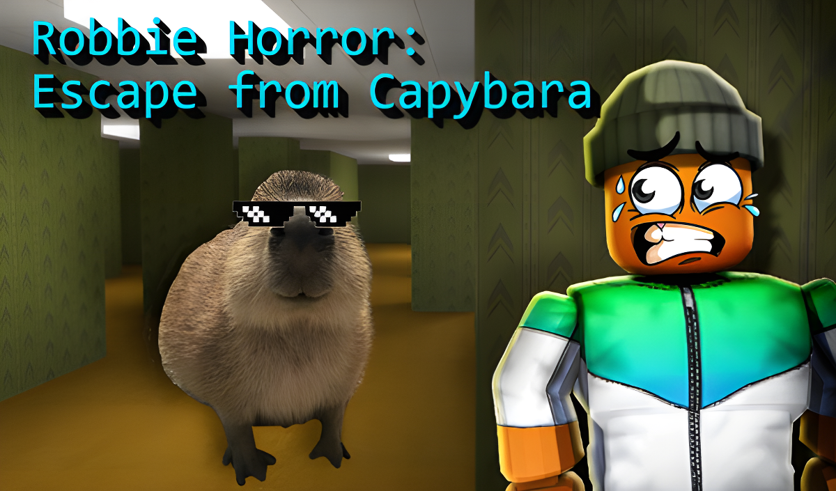 Arte da capa de Robbie Horror: Escape from Capybara