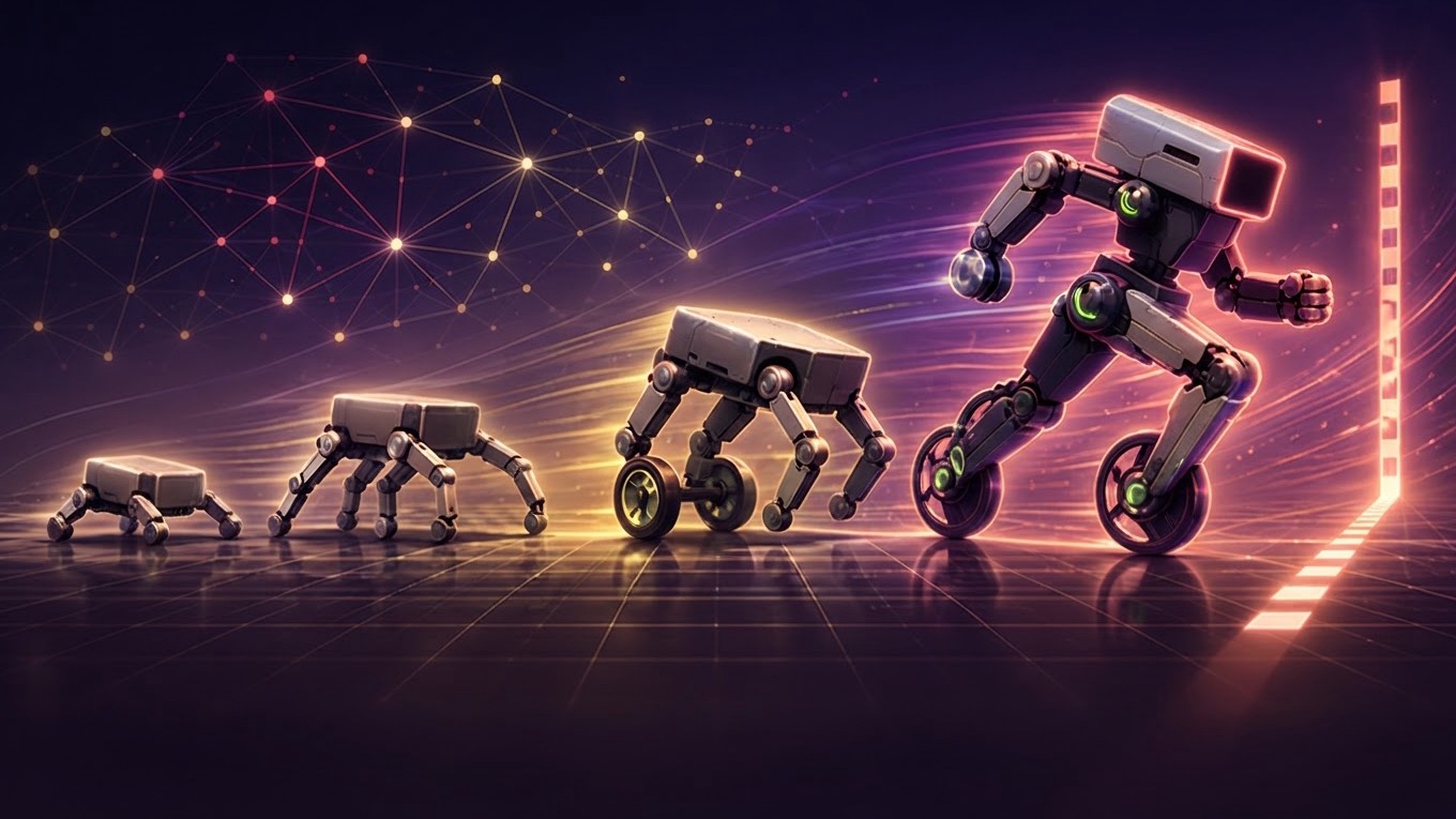 Arte da capa de Evolução dos Robôs
