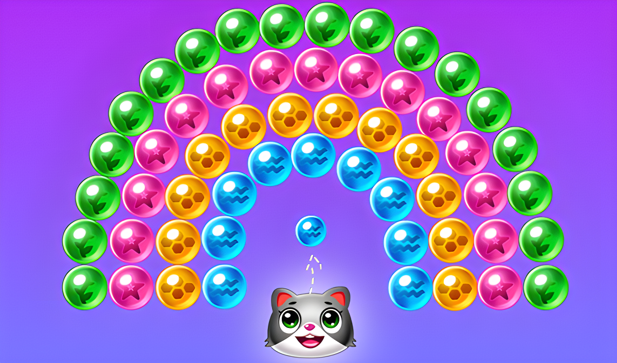 Imagen de portada de Save the cats - Bubble shooter