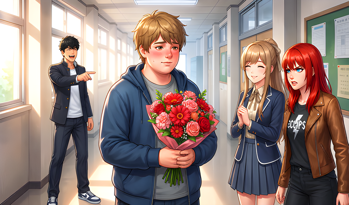Arte da capa de Amor Colegial