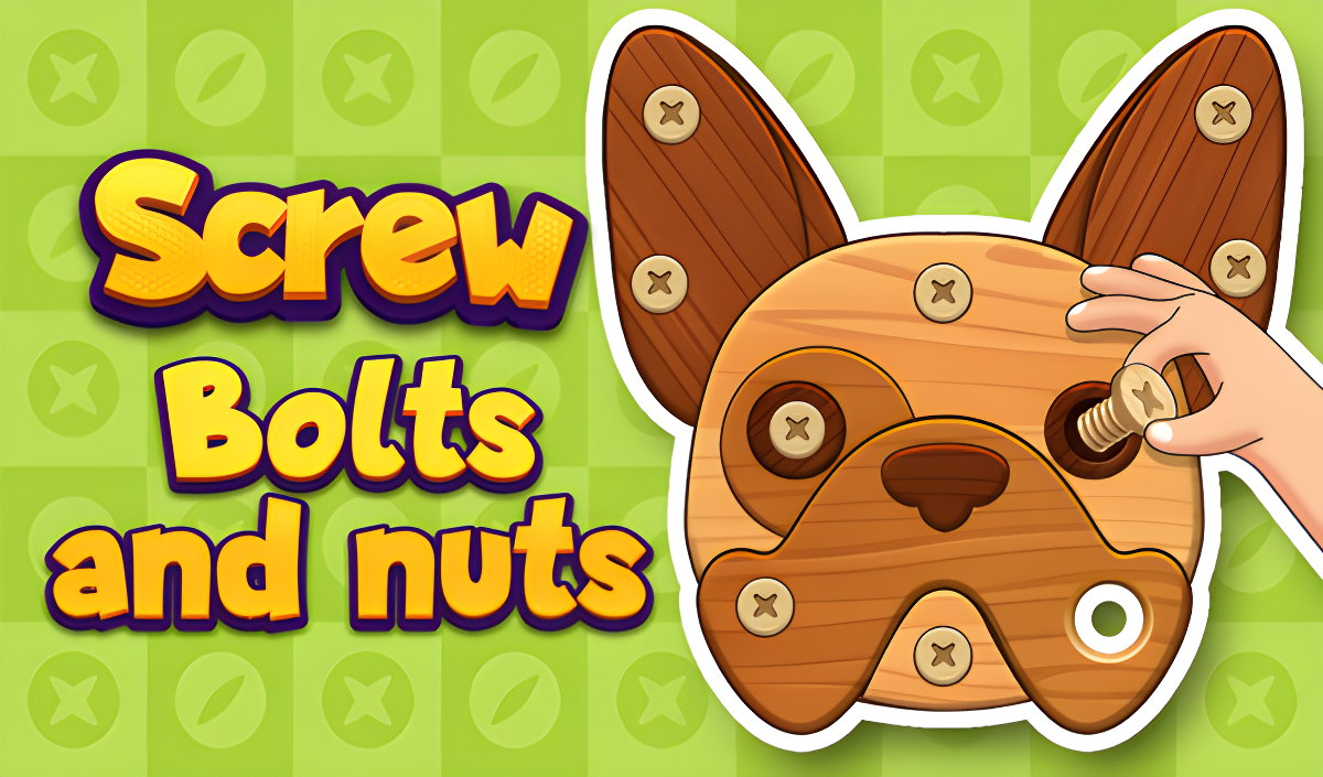 Arte da capa de Screw bolts and nuts