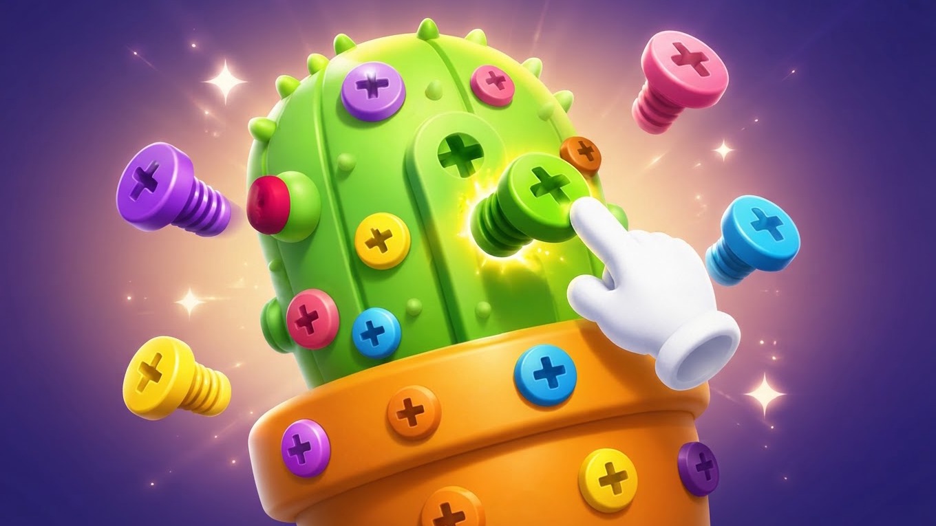 Arte da capa de Screw Puzzle: Color Sorting