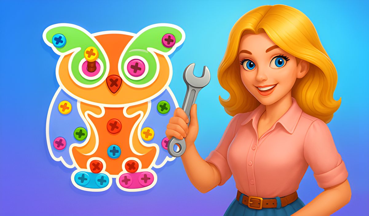Okładka Screw Puzzle: Nuts & Bolts