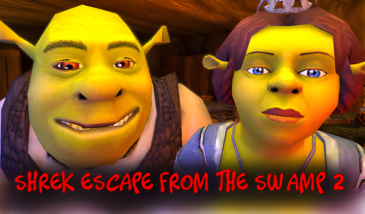 Arte da capa de Shrek ESCAPE from the Swamp 2
