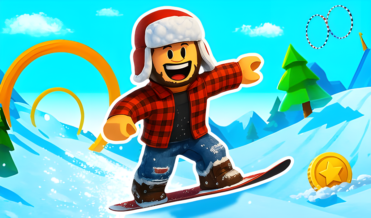 Imagen de portada de Snow Rider Obby Parkour