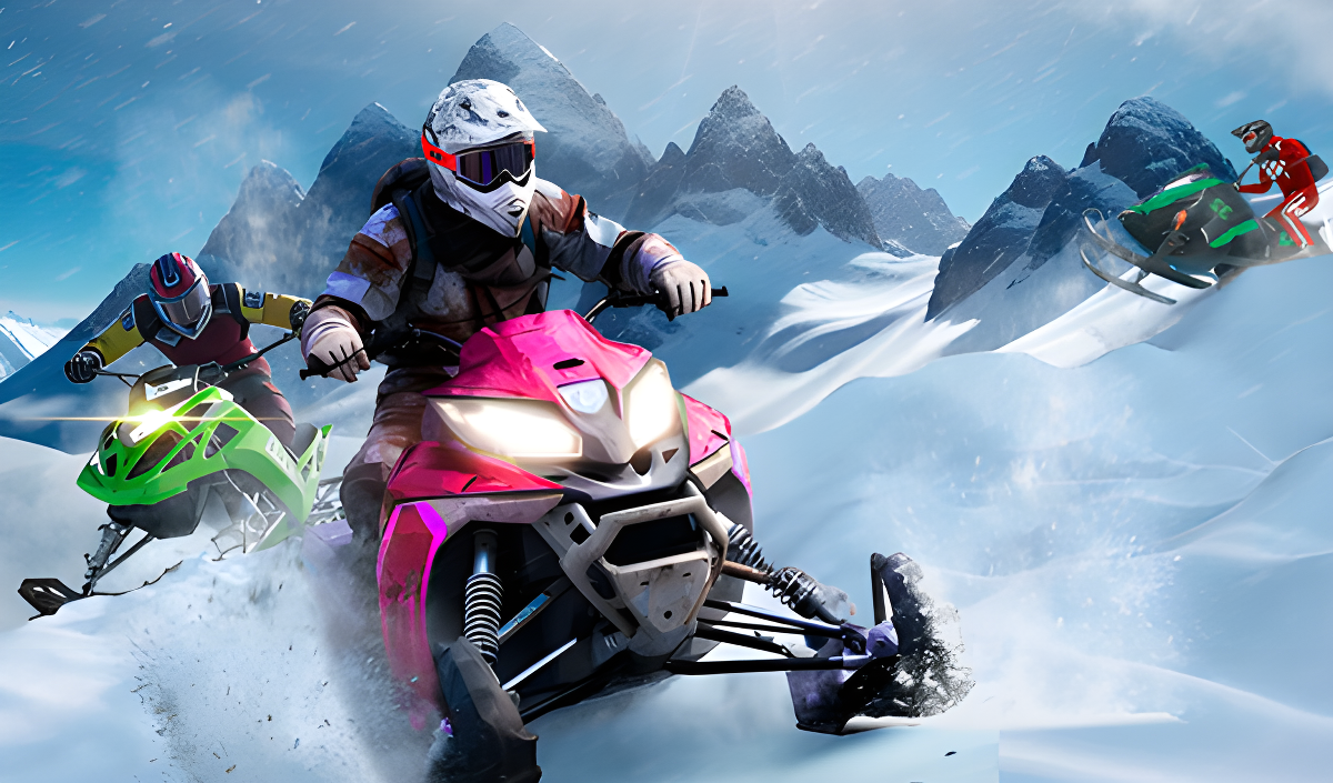 Arte da capa de Snowmobiles - Blow up Puffy