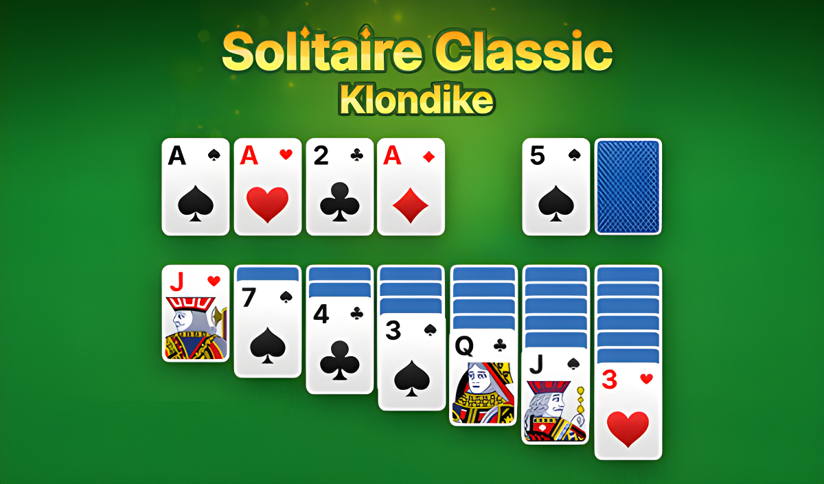 Arte da capa de Solitaire Classic Klondike