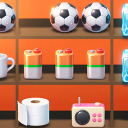 Sorting items. Find the same ones!