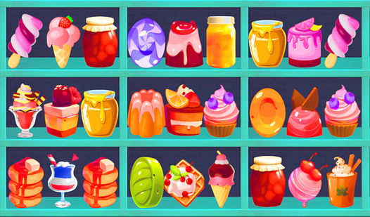 Sorting Sweets On Shelves