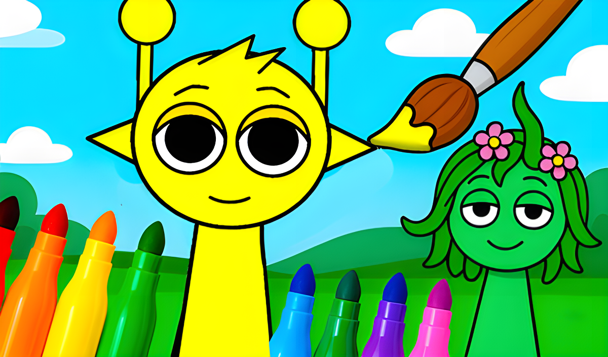 Copertina di Sprunki - Coloring Book for Kids