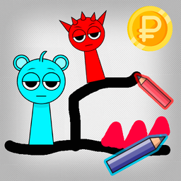 Sprunki - Draw a level with a friend!