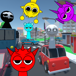 Sprunki 3D: Hide and Seek in the City