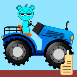 Sprunki Blue Tractor