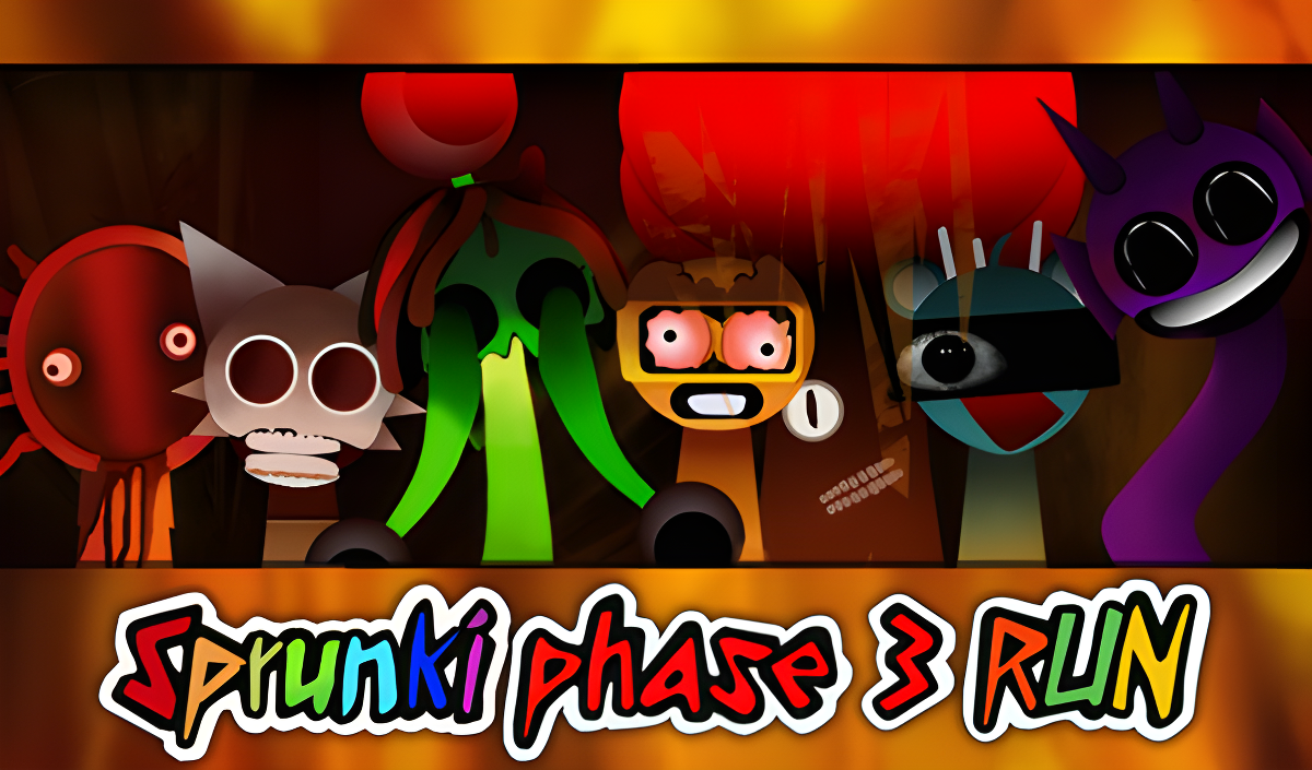 Arte da capa de Sprunki Phase 3 RUN