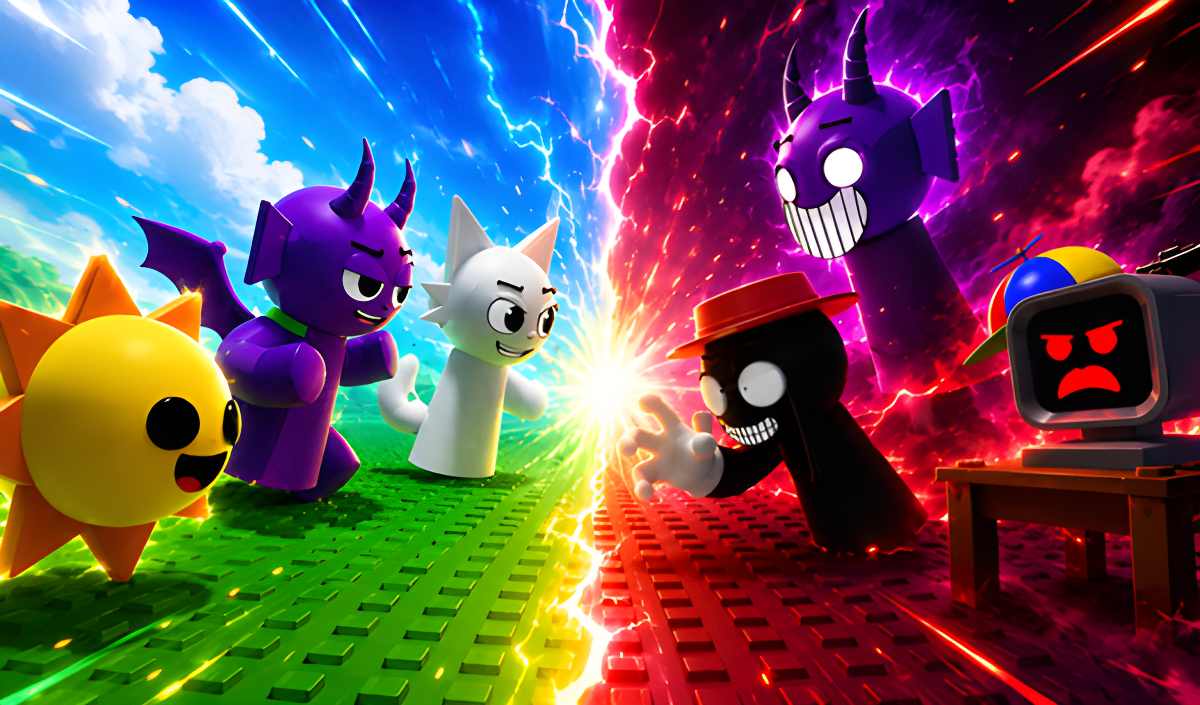 Arte da capa de Sprunki War 3D: Phase vs Good