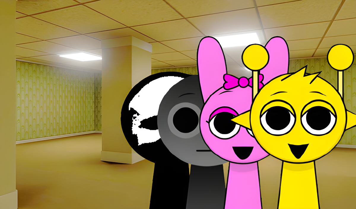 Arte da capa de SPRUNKI.EXE Backrooms Escape