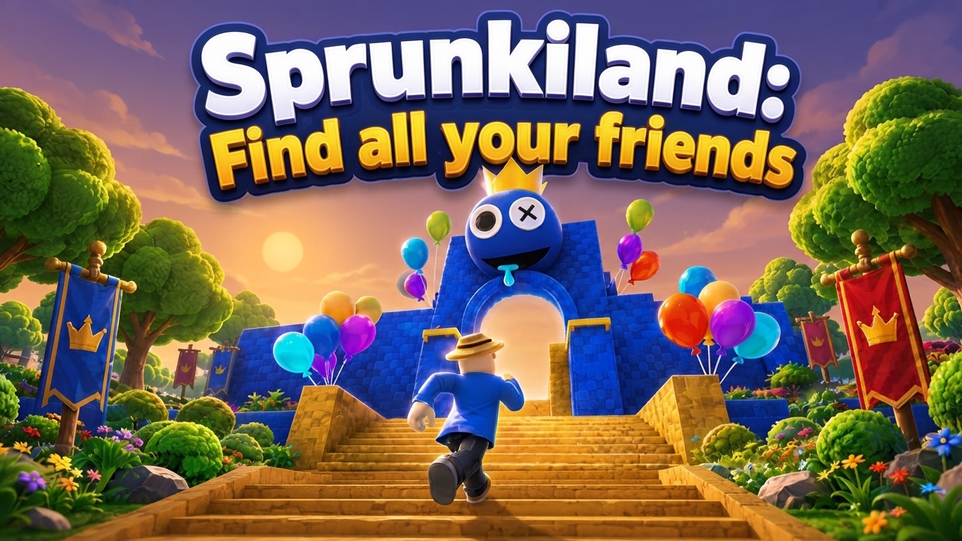 Arte da capa de Sprunkiland: Find all your friends