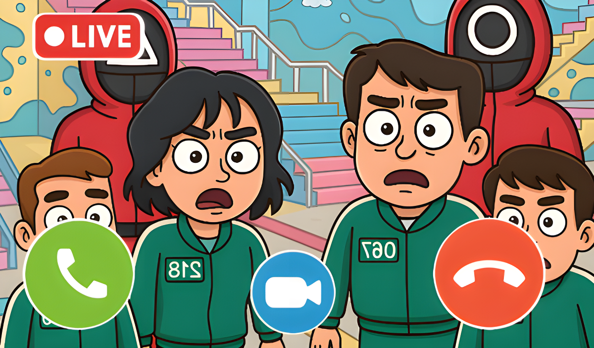 Gambar sampul Squid Calls Game: Chat Prank, Video Call, Live