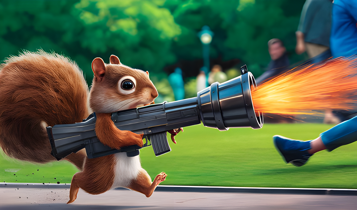 Squirrel with a gun! Coverbild