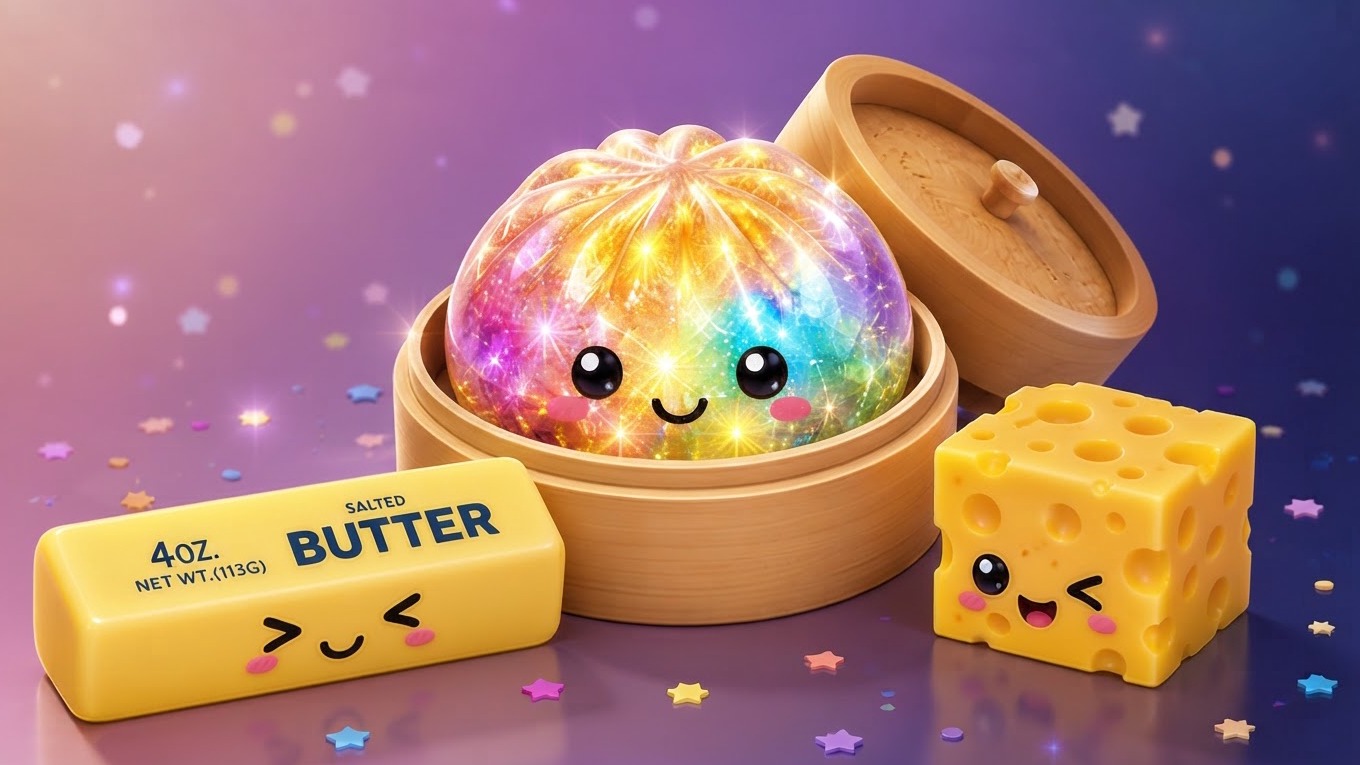 Arte da capa de Squishy Merge: Dumplings and Butter