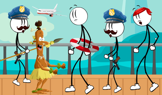 Stick Escape from Plane and Ship